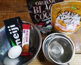 板チョコのまんま。チョコレートケーキ作り方1写真