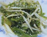 春が旬!茎わかめ白髪ネギ和え　免疫強化食作り方7写真
