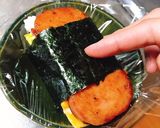 手を汚さずに、SPAMおにぎり☆彡作り方12写真