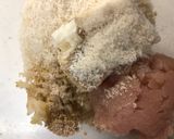 簡単♪和風豆腐ハンバーグ／はなびらたけ作り方2写真