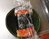 手を汚さずに、SPAMおにぎり☆彡作り方13写真