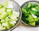 簡単！厚揚げとチンゲン菜の煮物作り方1写真