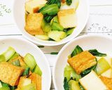 簡単!厚揚げとチンゲン菜の煮物作り方7写真