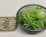 簡単☆オイルサーディンと水菜のパスタ作り方1写真