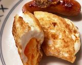 【お弁当】同時に2品目玉焼きとウインナー作り方3写真
