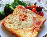 簡単朝食お弁当♪卵焼き器でハム卵トースト作り方6写真