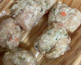 肉団子と白菜の蒸し焼き作り方2写真