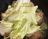 肉団子と白菜の蒸し焼き作り方3写真