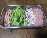 春の中華風小鉢(たこハムきゅうり)作り方1写真