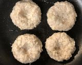 簡単♪和風豆腐ハンバーグ／はなびらたけ作り方4写真