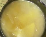 たまねぎとじゃがいもの味噌汁。作り方2写真