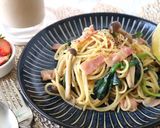ほうれん草とベーコンの和風パスタ♪作り方5写真