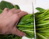 ほうれん草のふわふわたまご炒め作り方1写真