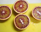 鮮やか！ブラッドオレンジ寒天♪皮を器に作り方2写真
