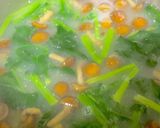 なめこ 豆腐 ほうれん草の味噌汁^^作り方7写真