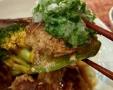 椎茸とピーマンの肉詰め。醤油ソース。作り方8写真
