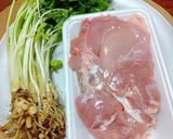 鶏の照り焼き(三つ葉を添えて)作り方1写真