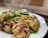 ぱすた日記/牡蠣とレタスのパスタ作り方7写真