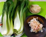 毛ガニのチンゲン菜炒め作り方1写真