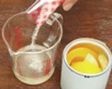 れん乳たっぷり白くま風ミルクプリン作り方1写真