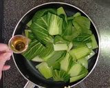 毛ガニのチンゲン菜炒め作り方3写真