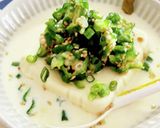 サラダチキンとおくらのピリ辛豆乳麺✨作り方5写真