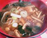 *株とりなめこ入りのお味噌汁*作り方1写真