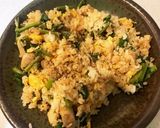 【リメイク】菜花とウィンナーのチャーハン作り方5写真