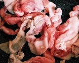 豚こまのハニーマスタード焼き作り方1写真