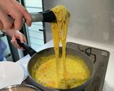かぼちゃとエビのクリームパスタ作り方7写真