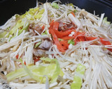 ばあばァが焼いた、焼きうどん！ゆりさん風作り方1写真