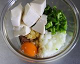 ピーマン入りヘルシー豆腐バーグ作り方2写真