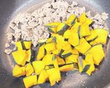 かぼちゃ&牛肉の甘辛炒め♪作り方4写真