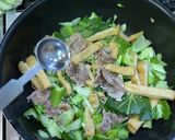 10分調理　小松菜と薄揚げ炒め作り方9写真