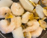 セロリとシーフードのトマト煮作り方1写真