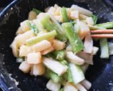 セロリの豆乳ポテサラ！ﾊﾞﾀｰｺﾝｿﾒ味作り方4写真