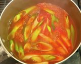 トマトジュースで九条ネギの卵とじうどん作り方3写真