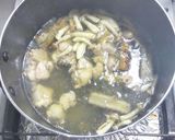 鶏もも肉にゴボウとシメジの激ウマうどん作り方3写真