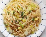 ランチにおすすめ！白菜とツナの和風パスタ作り方7写真