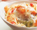 〖 とろ～り♪明太オムレツキャベツ丼 〗作り方4写真