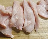 胸肉使用　キノコ入り鶏チリ作り方1写真