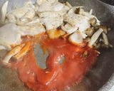 胸肉使用　キノコ入り鶏チリ作り方6写真