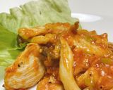 胸肉使用　キノコ入り鶏チリ作り方8写真
