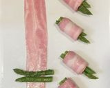 アスパラガスのベーコン巻きガリバタソース作り方1写真