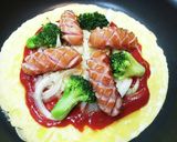 超簡単！フランクフルトのオープンオムレツ作り方7写真