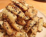 新じゃがのメープル胡麻がらめ作り方10写真
