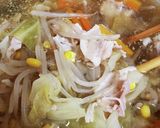 野菜を食べる豆乳ちゃんぽん(スープ)作り方5写真