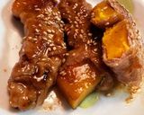 【お弁当】甘くて辛い？かぼちゃの豚肉巻き作り方5写真
