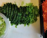 野菜嫌いに♪お好み焼き粉で洋風チヂミ風作り方1写真