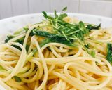 市販のたらこパスタソースで豆苗inパスタ作り方5写真